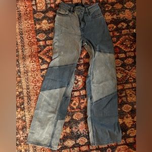 Hollister color block jeans